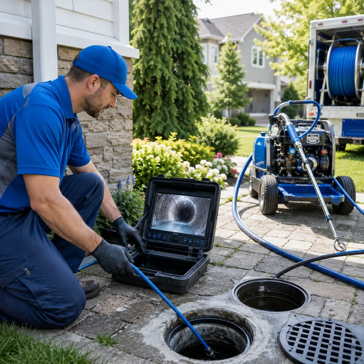 Outdoor drain cleaning professionals serving Oriental, NC